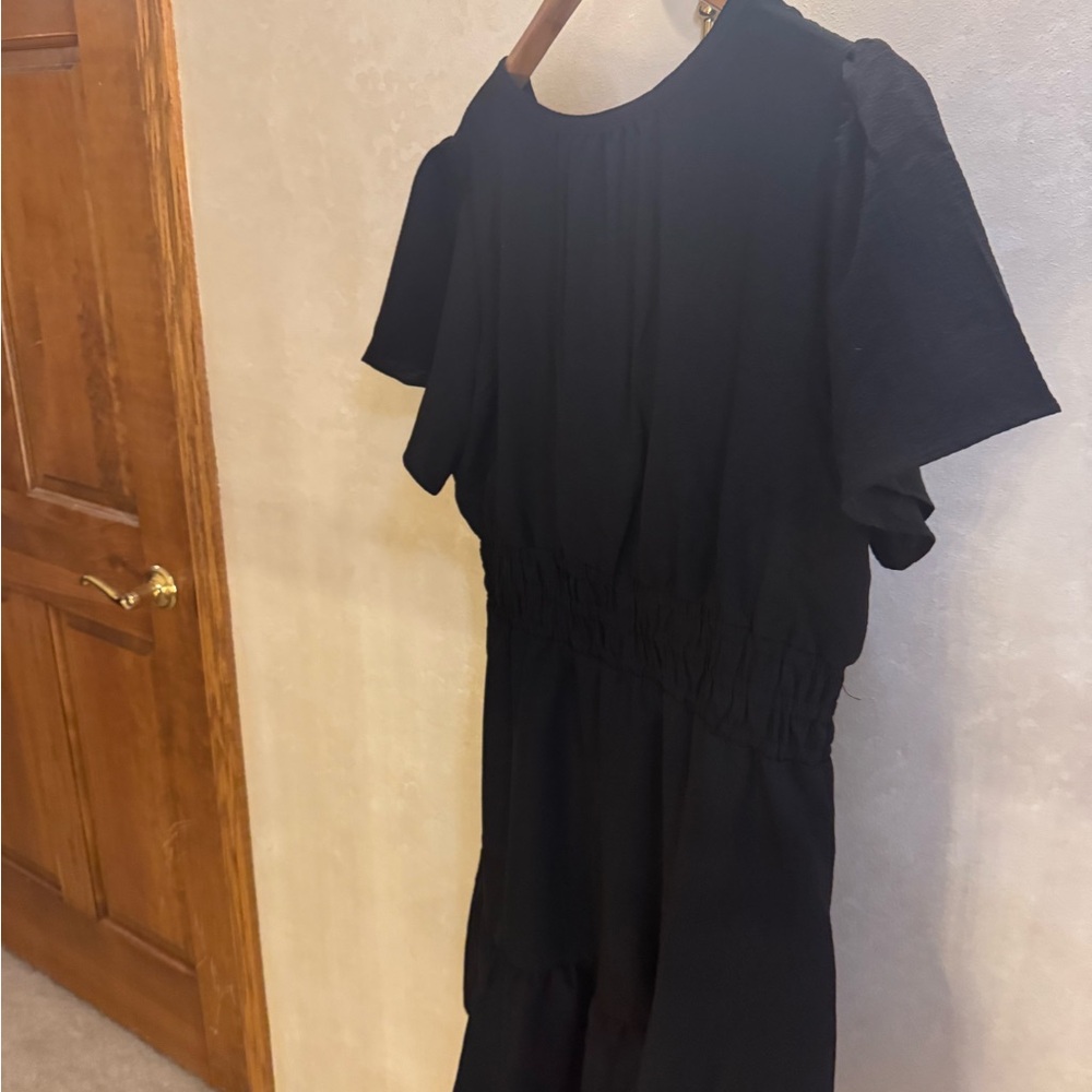 Maurices Charcoal V-Neck Dress - Picture 4 of 4